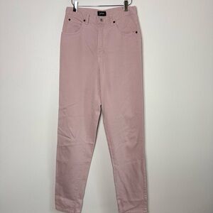 For Joseph Pink Jeans 29 Made USA Tencel Slim Straight High Rise Blush Denim